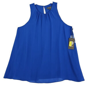 Vince Camuto ~Woman Size S~ City Blues Tank Top Blue Crue Nesk NWT $69.00